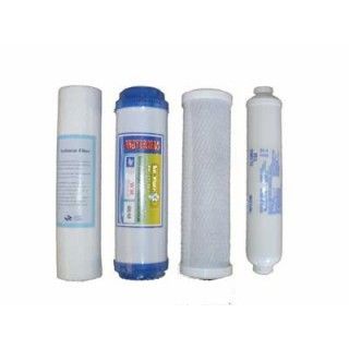 Set of 4 cartridges for standard reverse osmosis