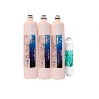 Cck osmosis filters with thread postcarbon quarter