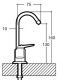 Grifo para ósmosis inversa modelo dorma esquema y tamaño