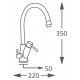 Ro faucet atena 3-way model and size scheme